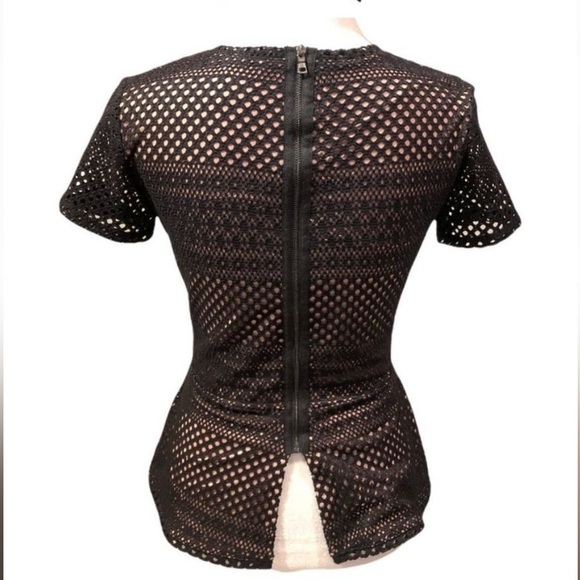 BCBG Maxazria Vicktoria Peplum Lace Blouse
Black Tan medium - Picture 15 of 16